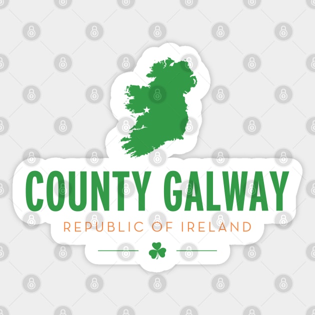 County Galway Sticker by Assertive Shirts